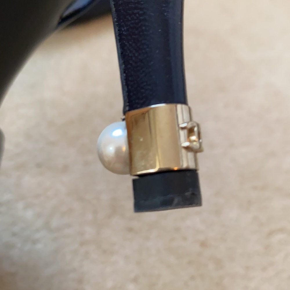 Chanel D'orsay slingback pump & satin cap toe - Picture 2 of 7